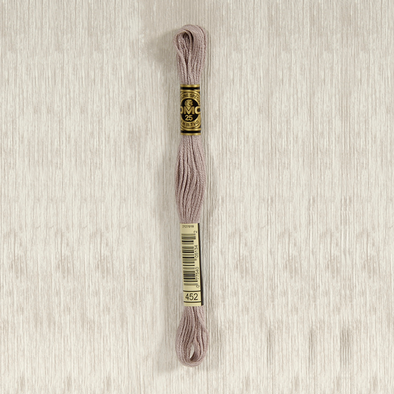 DMC 452 Medium Shell Gray 6 Strand Embroidery Floss – The Rural Stitch Co