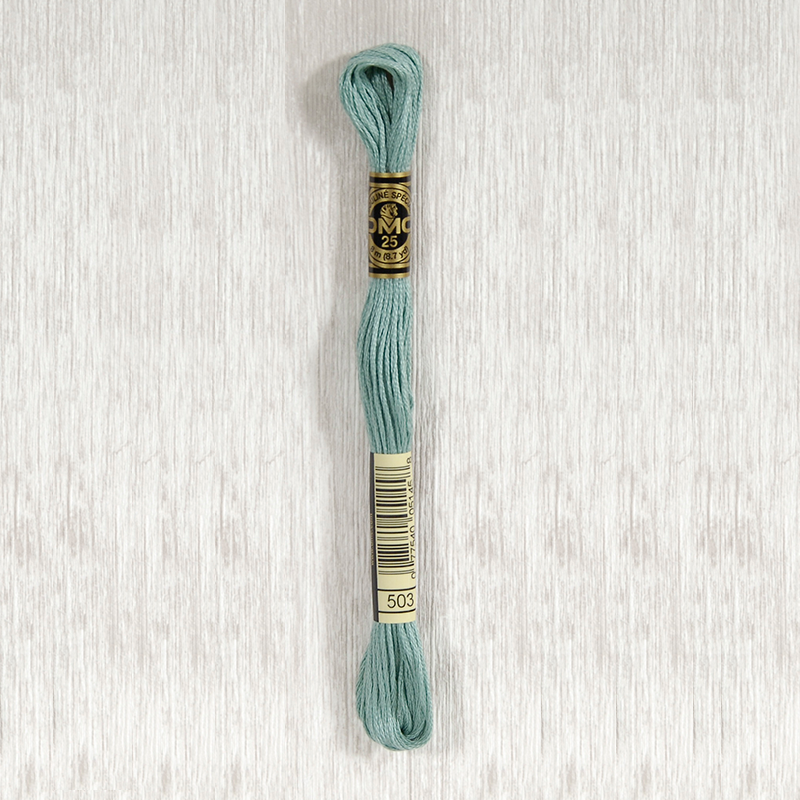 DMC 503 Medium Blue Green 6 Strand Embroidery Floss