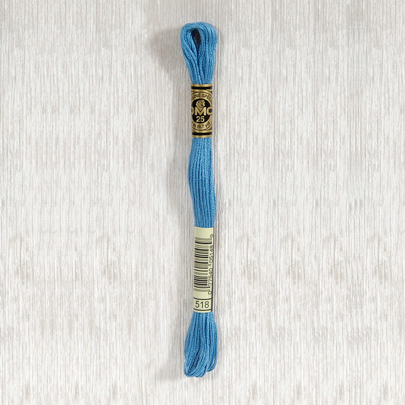 DMC 518 Light Wedgwood 6 Strand Embroidery Floss