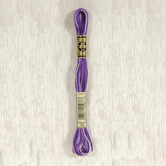 DMC 52 Variegated Violet 6 Strand Embroidery Floss