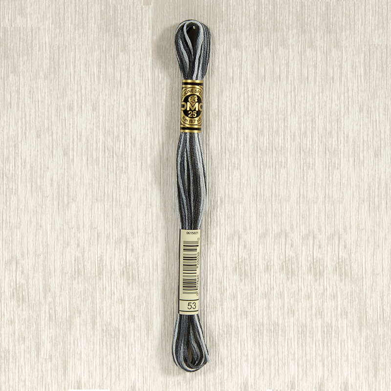 DMC 53 Variegated Steel Gray 6 Strand Embroidery Floss