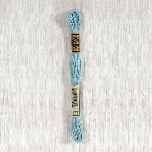 DMC 598 Light Turquoise 6 Strand Embroidery Floss