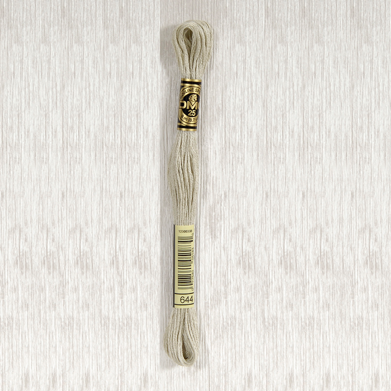 DMC 644 Medium Beige Gray 6 Strand Embroidery Floss