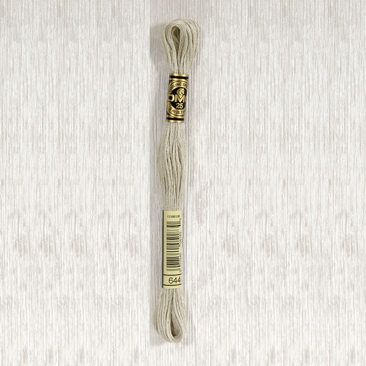 DMC 644 Medium Beige Gray 6 Strand Embroidery Floss