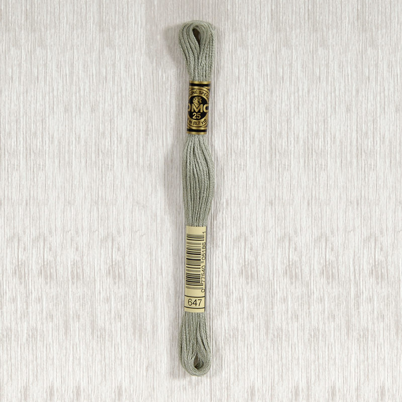 DMC 647 Medium Beaver Gray 6 Strand Embroidery Floss