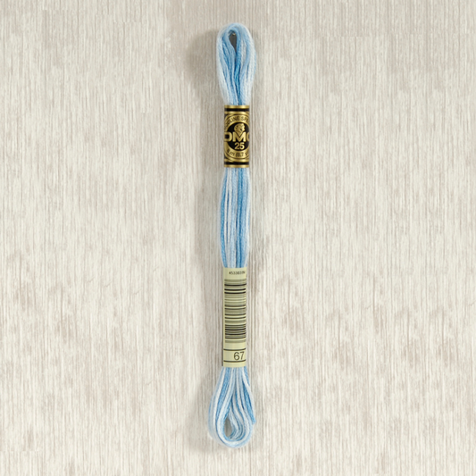 DMC 67 Variegated Baby Blue 6 Strand Embroidery Floss