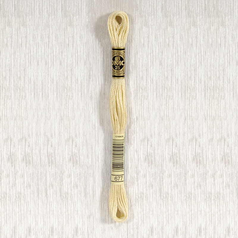 DMC 677 Very Light Old Gold 6 Strand Embroidery Floss