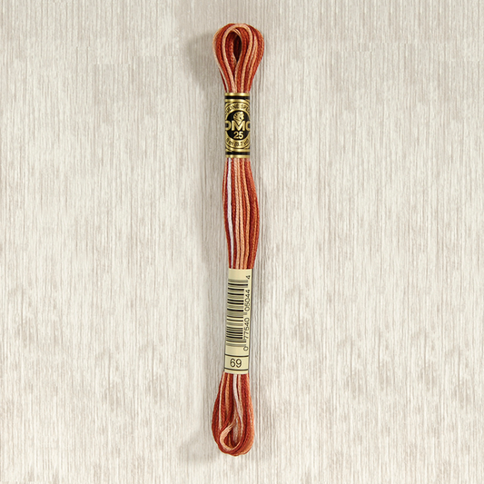 DMC 69 Variegated Terra Cotta 6 Strand Embroidery Floss