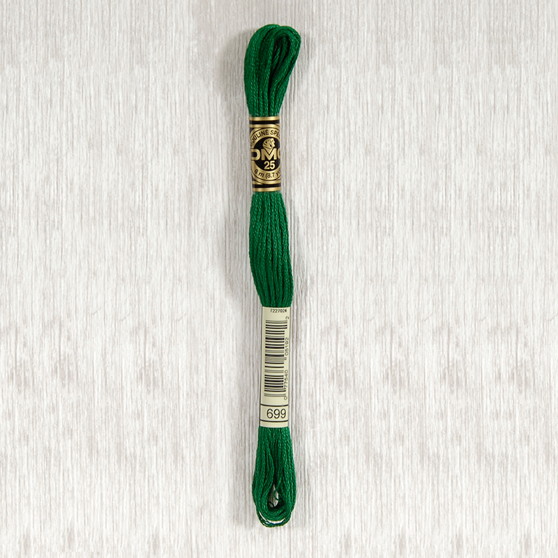 DMC 699 Green 6 Strand Embroidery Floss