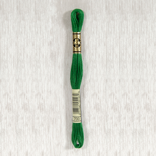 DMC 700 Bright Green 6 Strand Embroidery Floss