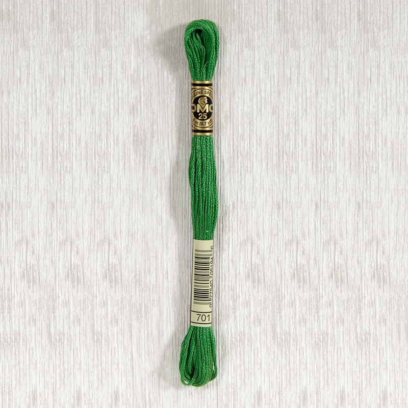 DMC 701 Light Green 6 Strand Embroidery Floss