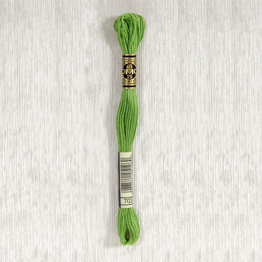 DMC 703 Chartreuse 6 Strand Embroidery Floss