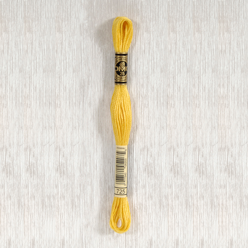 DMC 725 Medium Light Topaz 6 Strand Embroidery Floss