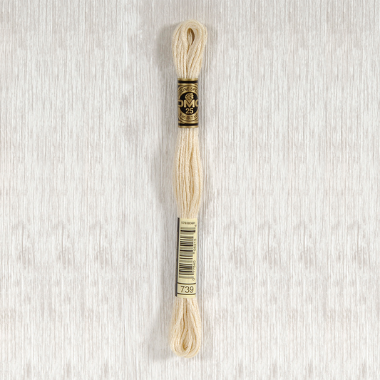 DMC 739 Ultra Very Light Tan 6 Strand Embroidery Floss