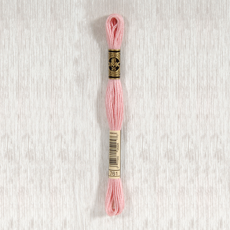 DMC 761 Light Salmon 6 Strand Embroidery Floss