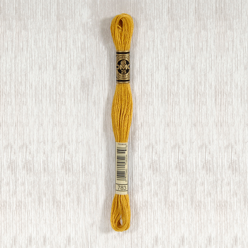 DMC 783 Medium Topaz 6 Strand Embroidery Floss