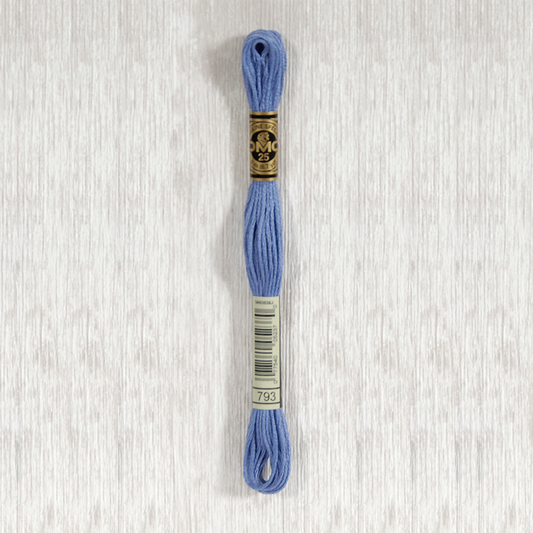 DMC 793 Medium Cornflower Blue 6 Strand Embroidery Floss