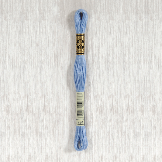 DMC 794 Light Cornflower Blue 6 Strand Embroidery Floss