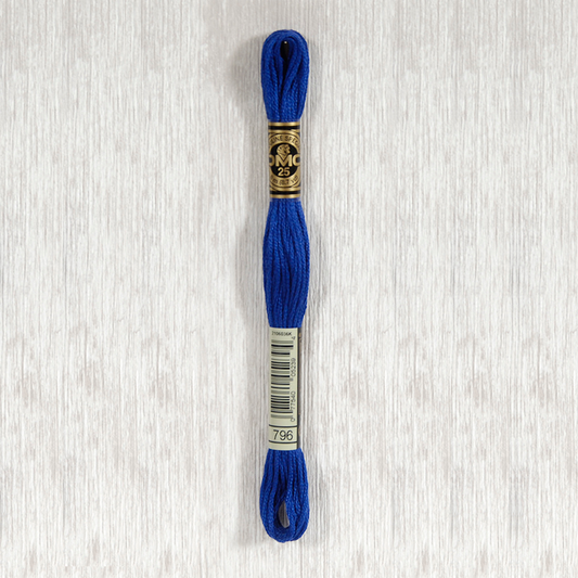 DMC 796 Dark Royal Blue 6 Strand Embroidery Floss