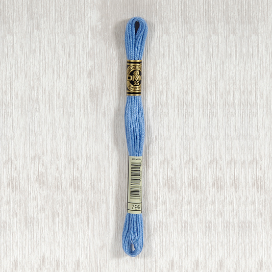 DMC 799 Medium Delft Blue 6 Strand Embroidery Floss