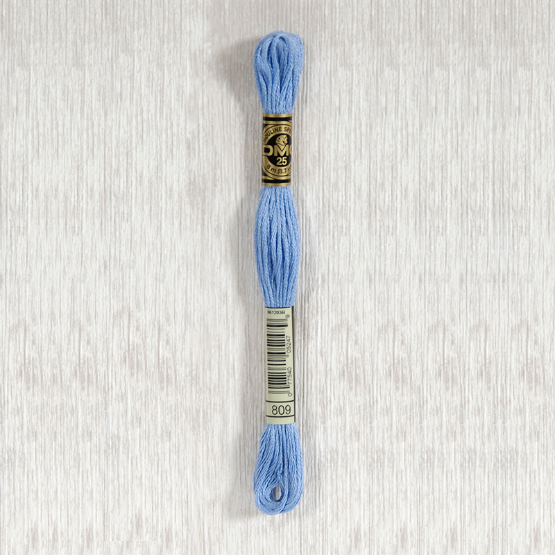 DMC 809 Delft Blue 6 Strand Embroidery Floss