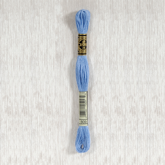 DMC 809 Delft Blue 6 Strand Embroidery Floss