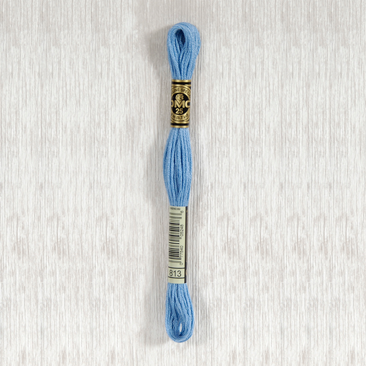 DMC 813 Light Blue 6 Strand Embroidery Floss