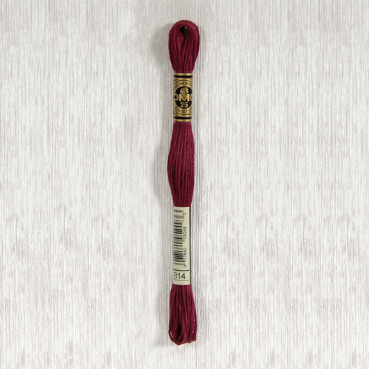 DMC 814  Dark Garnet 6 Strand Embroidery Floss