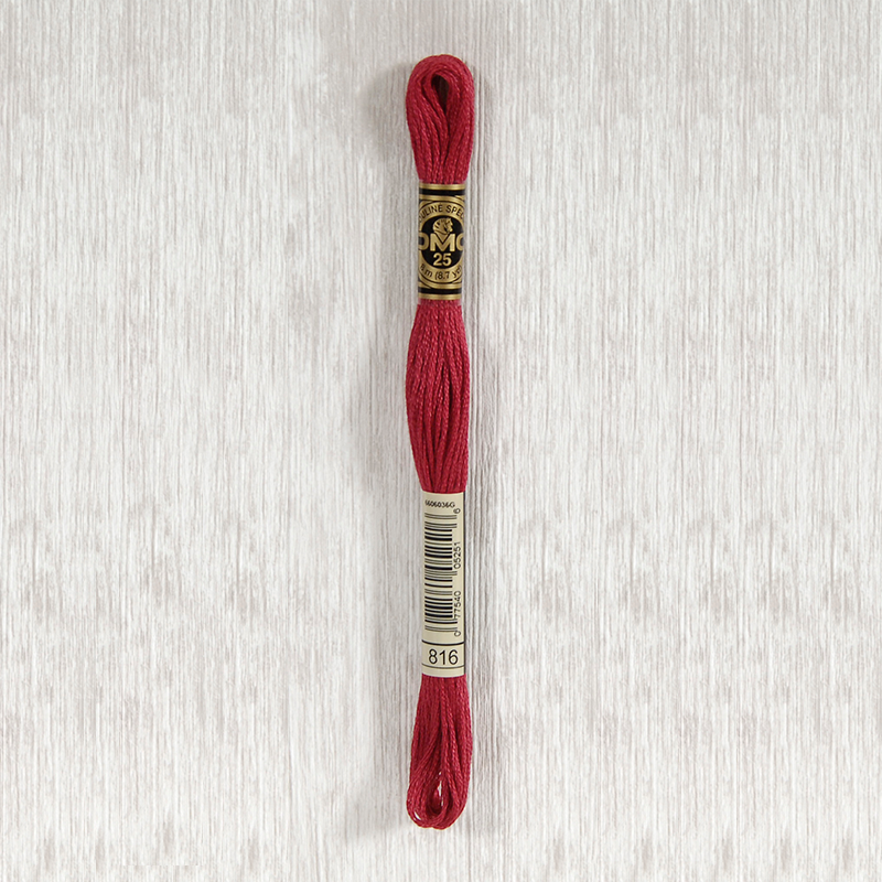 DMC 816 Garnet 6 Strand Embroidery Floss