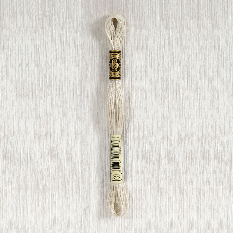 DMC 822 Light Beige Gray 6 Strand Embroidery Floss