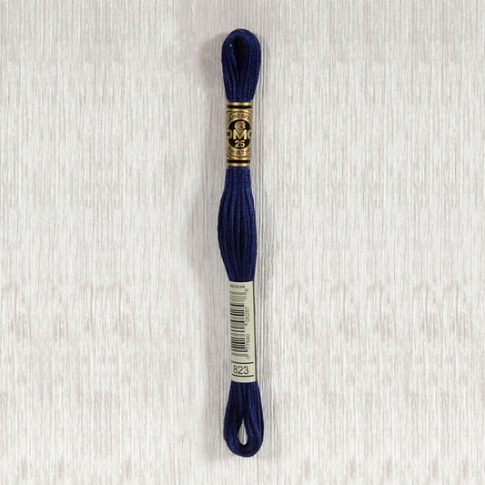 DMC 823 Dark Navy Blue 6 Strand Embroidery Floss