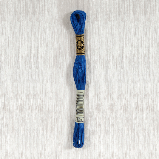 DMC 824 Very Dark Blue 6 Strand Embroidery Floss