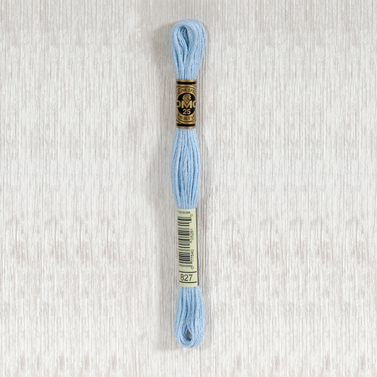 DMC 827 Very Light Blue 6 Strand Embroidery Floss