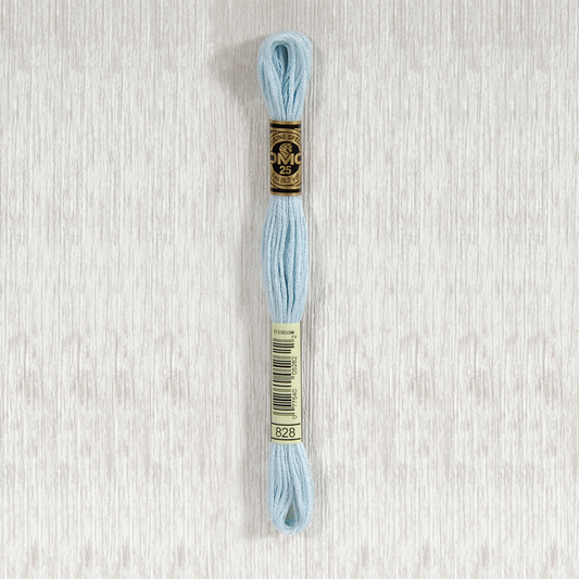 DMC 828 Ultra Very Light Sky Blue 6 Strand Embroidery Floss