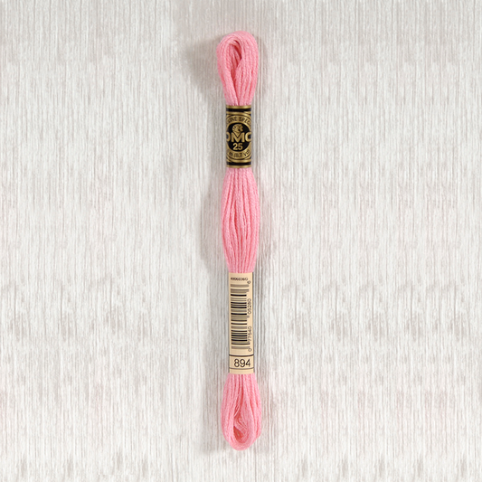 DMC 894 Very Light Carnation 6 Strand Embroidery Floss