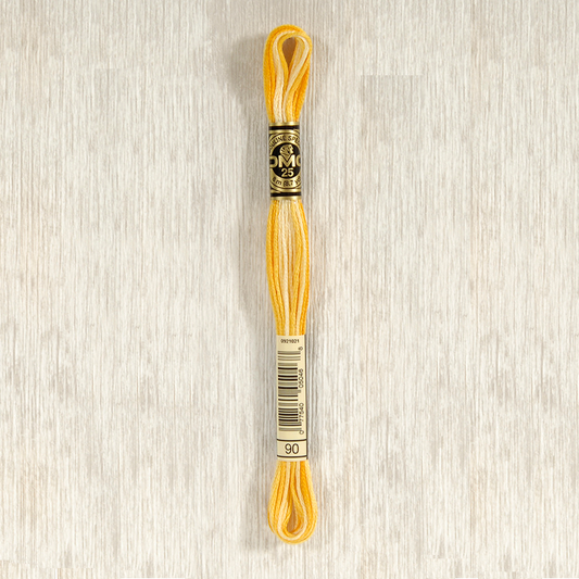 DMC 90 Variegated Yellow 6 Strand Embroidery Floss