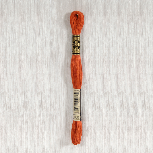 DMC 900 Dark Burnt Orange 6 Strand Embroidery Floss