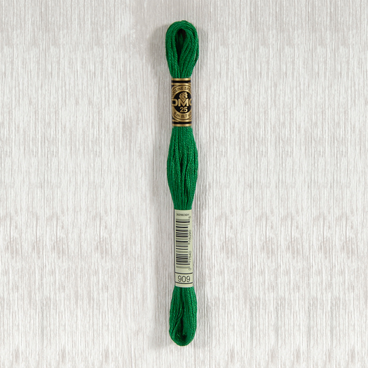 DMC 909 Very Dark Emerald Green 6 Strand Embroidery Floss