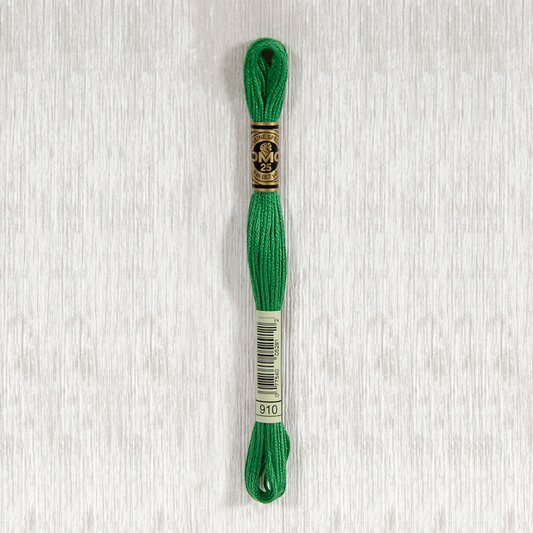 DMC 910 Dark Emerald Green 6 Strand Embroidery Floss