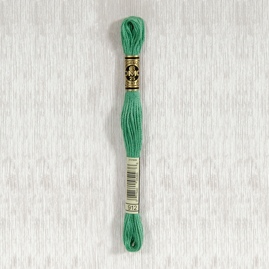 DMC 912 Light Emerald Green 6 Strand Embroidery Floss