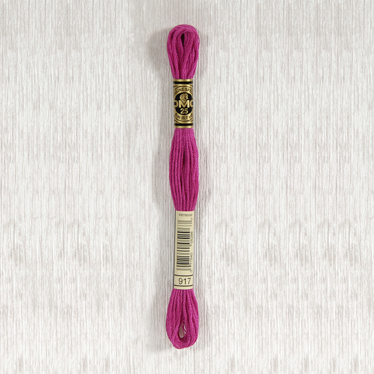 DMC 917 Medium Plum 6 Strand Embroidery Floss