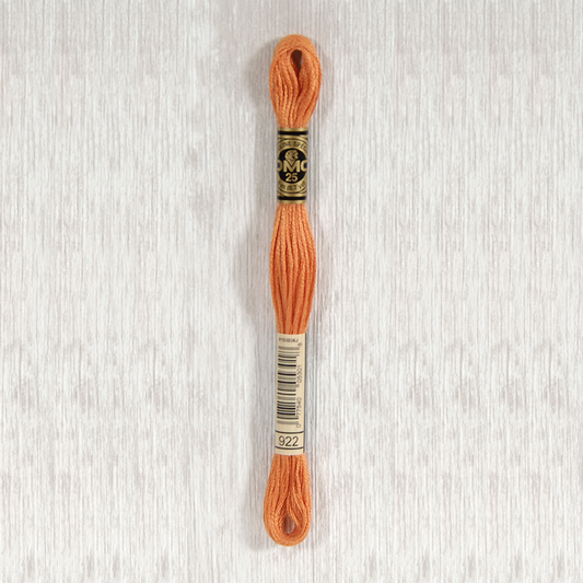 DMC 922 Light Copper 6 Strand Embroidery Floss