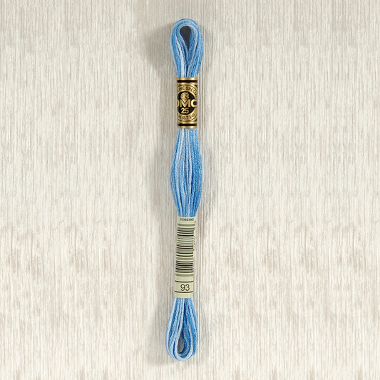 DMC 93 Variegated Med Blue 6 Strand Embroidery Floss