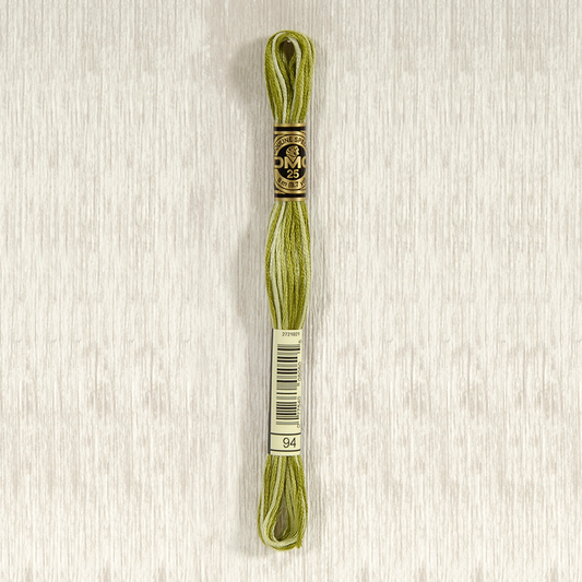 DMC 94 Variegated Khaki Green 6 Strand Embroidery Floss