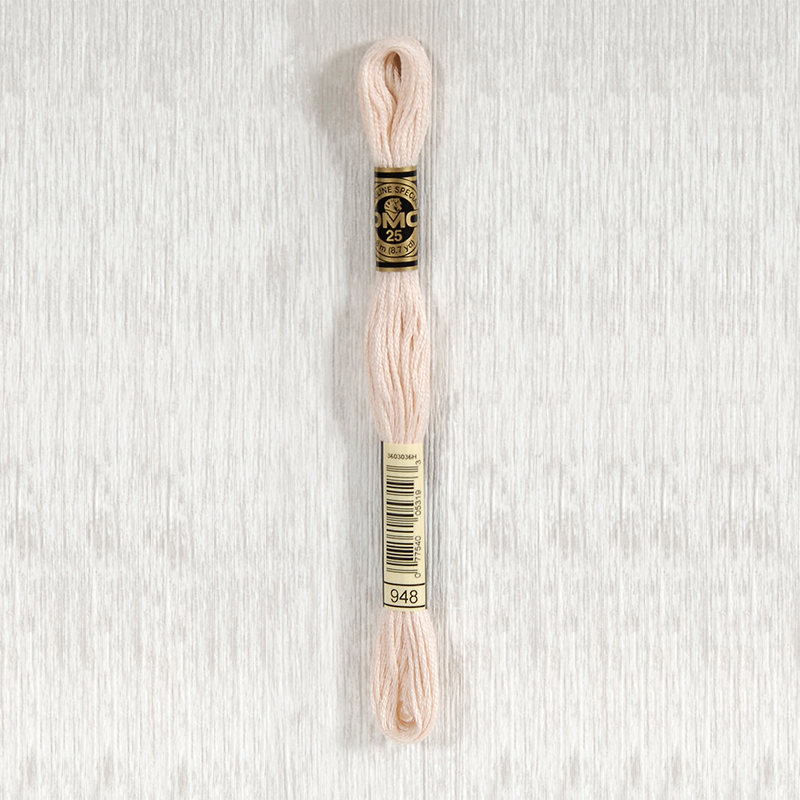 DMC 948 Very Light Peach 6 Strand Embroidery Floss