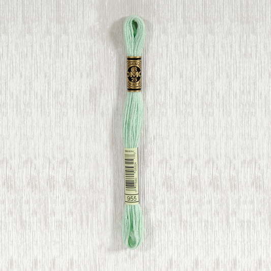 DMC 955 Light Nile Green 6 Strand Embroidery Floss