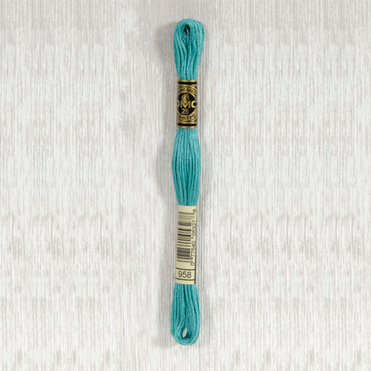 DMC 958 Dark Seagreen 6 Strand Embroidery Floss