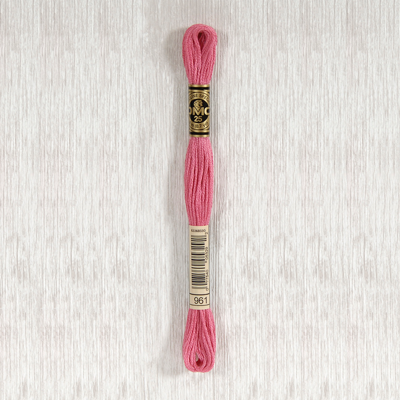 DMC 961 Dark Dusty Rose 6 Strand Embroidery Floss