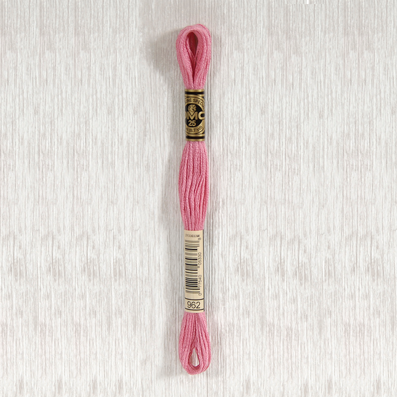 DMC 962 Medium Dusty Rose 6 Strand Embroidery Floss