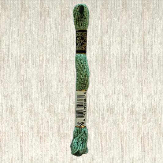 DMC 966 Medium Baby Green 6 Strand Embroidery Floss